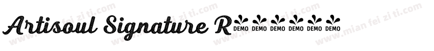 Artisoul Signature R字体转换